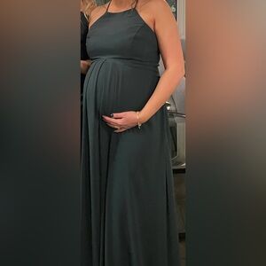 Green Levkoff bridesmaid dress